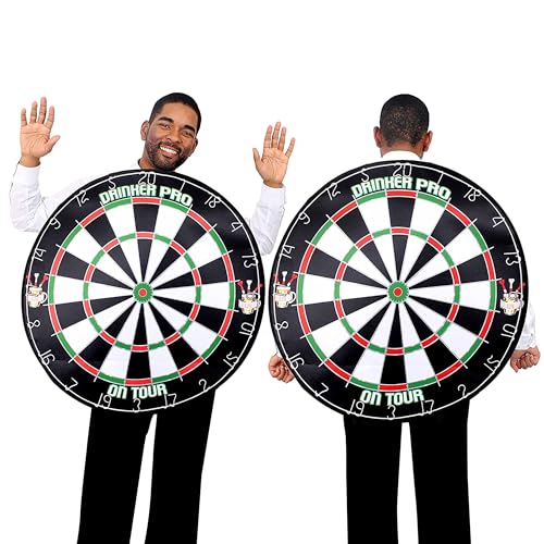 Dartscheibe Kostüm Hut Unisex Dartscheibe Neuheit Sport Zubehör mit befestigter Kapuze Perfekt für Herrenabend Nights, pub kriecht + Sport Anlässe - Packung 1