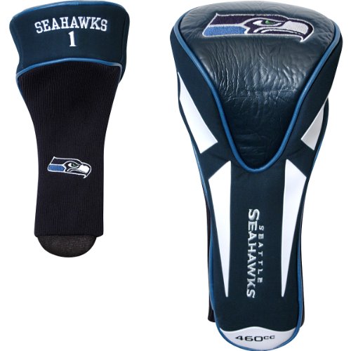 TEAM GOLF NFL Seattle Seahawks Single Apex Driver Head Cover Golf Club Single Apex Driver Headcover, Fits All Oversized Clubs, Truly Sleek Design