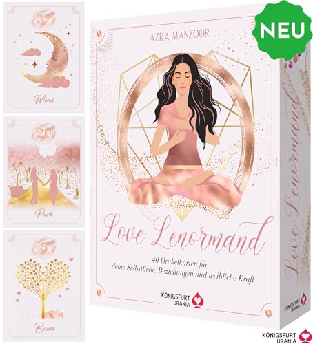 Love Lenormand - 40 Orakelkarten für deine Selbstliebe, Beziehung, weibliche Kraft