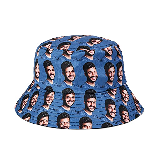 Glooraca Foto Bucket Hats - Personalisierte Bilddruck Fischerhut Sommer Baumwolle Sonnenhut Strandhut für Frauen Männer Teens für Schutz Sonnenmütze Fisherman Fishing Cap Outdoor Wandern Camping