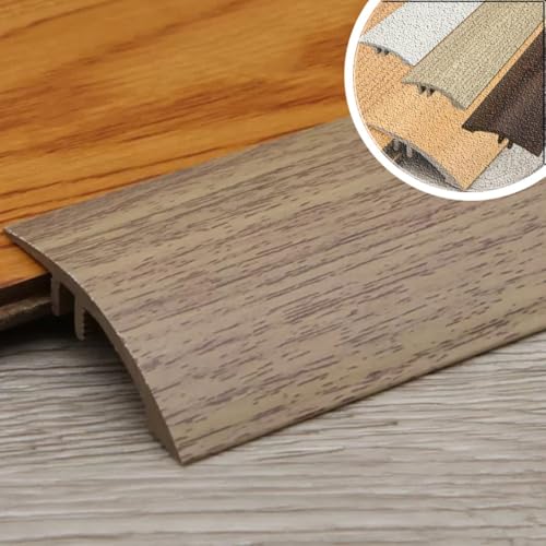 Bodenübergangsleiste, PVC-Schwellenübergangsstreifen, Innenschwellenreduzierer, Holzboden-Übergangsstreifen, 4/5 Zoll, Rollstuhlrampe for Holz-zu-Fliesen-/Teppich-zu-Fliesen-Übergänge, Kantenleiste, s