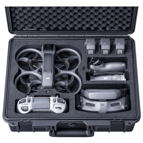 Lykus Titan AT200 Wasserdicht Tasche Koffer Case für DJI Avata 2,Goggles 3,RC Motion 3, FPV-Fernsteuerung 3, unterstützt bis zu 7 Akkus [NUR Koffer]