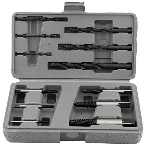 6 -pcs Hochleistungsschraubenextraktor Set Zum Entfernen von Zerbrochenen, Verrosteten, Festgefahrenen Schrauben. Bohren auf Holz, Metall, Plastik mit 6 Hohen Härtenbohrstücken,