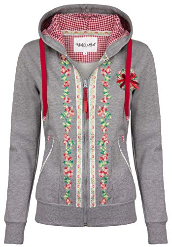 Hailys Haily´S Damen Trachten Sweatjacke, Farbe:grau, Größe:S