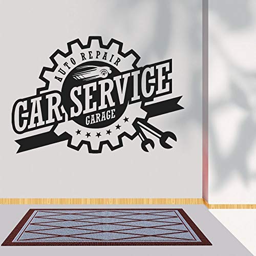 Zdklfm69 WandSticker Wandtattoos Autoservice Autoreparatur Garage Motorservice Garage Werkstatt Aufkleber Wandkunst Dekoration 144x114cm