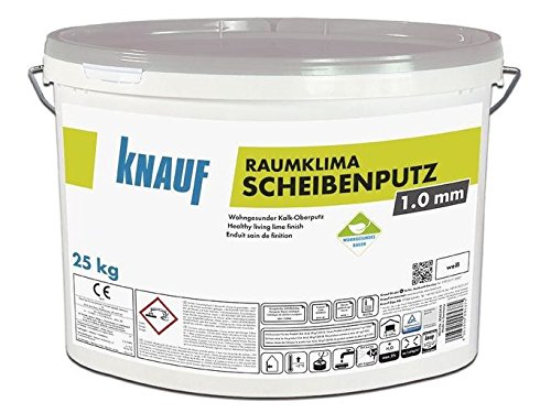 Raumklima Scheibenputz 1,0 mm Körnung a 25 kg Eimer