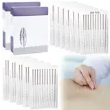 2 x 100 Stück Akupunktur Nadeln,Sterile Einweg Akupunkturnadeltherapie, Chinesische Massage Nadel zur Schmerzlinderung,Beauty Massage Sterilisationsnadel, für Akupunkturpraktiker & Gesundheitswesen