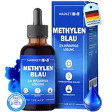 Methylenblau - 100ml Premium Tropfen Pharmaqualität - Methylene Blue 1% Lösung in Pipettenflasche - Frei von Schwermetallen - Hergestellt, Laborgetestet und zertifiziert in Deutschland (1 Stück)