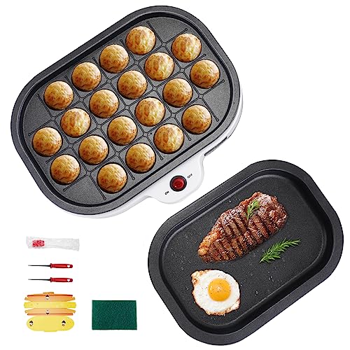 BAOSHISHAN Elektrische Takoyaki Maker Octopus Ball Maschine 20 Löcher Takoyaki Gerät für Zuhause 220V