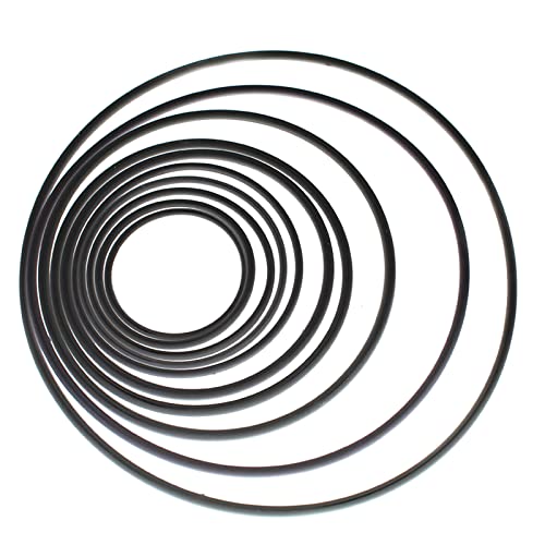 1/1,5 mm runder Gummiriemen, Ersatz, 10 Stück/Packung, gemischte Größe, 80–130 mm, Reparaturriemen für Kassettenband-Recorder-Maschinen