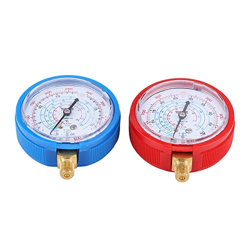 CA Diagnoseverteiler-Messgerät-Set Klimaanlagen-Paar R410A R134A R22 Kältemittel-Hoch- und Niederdruck-Manometer-Kit Measureman Kältemittel-Manometer