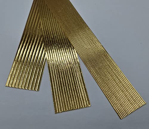 Silkes-Kerzenladen Wachsstreifen/Verzierwachs zur Kerzen-Gestaltung ★ GOLD 2mm ★ VST-06