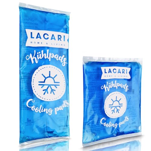 Kühlpads | 2x Kühlpack TÜV Geprüft & Made in Germany | Lacari Kalt Warm Kompresse | Kühlkissen & Coolpack in 2 Größen | Kühlkompresse für Erste Hilfe | Kühlpad und Kühlakku Gel | Kühlpads Gel