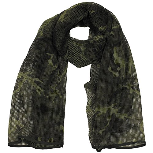 MFH Netzschal Tarnschal 190 x 90 cm Schal Halstuch Kopftuch Tarnschal Camouflage (M 95 CZ tarn)
