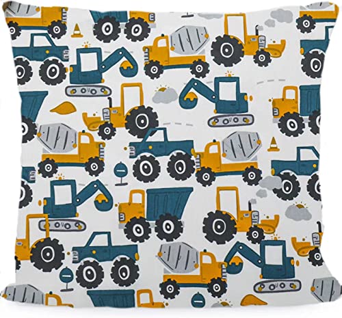 Kinder Kissenbezug Dekorativ Gemustert 80 x 80 cm, 1 Pack Baby Kleinkind Kissen Kissenbezüge für Kinderwagen, Bio Baumwolle Kopfkissenbezug mit Reißverschluss