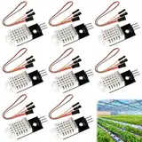 8 Stück DHT Temperatursensor 22/2302 und Luftfeuchtigkeitssensor mit Platine und Kabel 3.3-5.5V DHT Temperatursensor kompatibel mit Arduino, Sensor 22 Digitaler Temperatu und Feuchtesensor