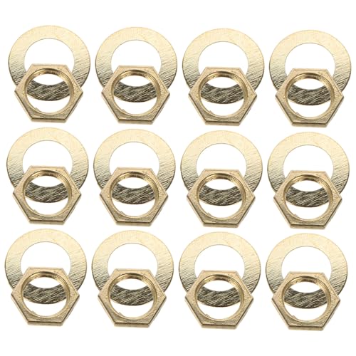 Cabilock 1 Satz Uhrmutterdichtung Reparatur Von Uhrwerken Austausch des Uhrwerks Uhrersatzmechanismus Uhrmuttern Uhrenteile Uhrenscheiben Uhrenbausatz Quarzuhrwerk Metall Golden