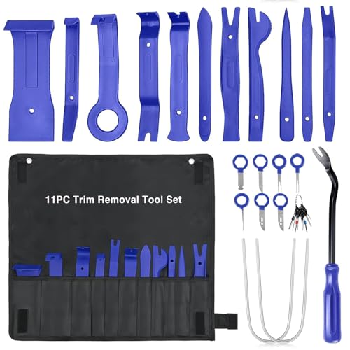 TZZRMO Auto Demontage Werkzeuge, 32 Stück Fahrzeug Demontage Zierleistenkeile, Car Panel Removal Tool Autotür Türverkleidung Ausbau Werkzeug-Kits für Autoradio-Installation, Verkleidungswerkzeug Set