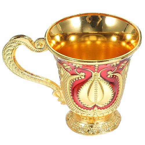 PRETYZOOM Retro-Schnapsbecher Teetasse Party bequemer Weinbecher hohe Trinkgläser esspressokaffeetassen kaffeebecher to-go cocktailgläser pub Camping Weinbecher Anti-Bruch-Becher Legierung