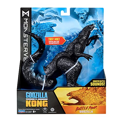 Monsterverse Godzilla vs. Kong Sammlerstück 7 Zoll Deluxe, hochdetaillierte und skulptierte, artikulierte Godzilla-Actionfigur mit Monsterkampfgeräuschen, geeignet für Kinder ab 4 Jahren+