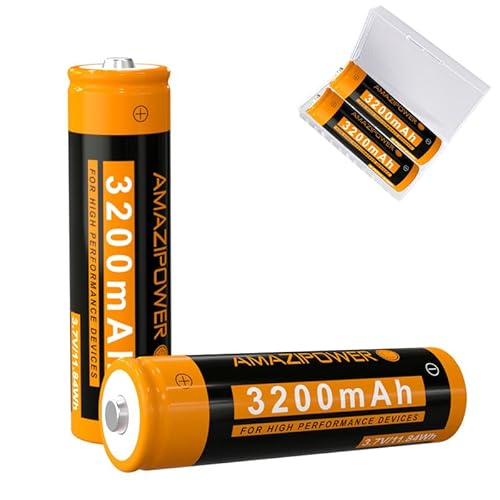 3,7 Volt Wiederaufladbarer Akku，3200mAh NiMH Batterie Hohe Kapazität Batterien für LED Stirnlampe,Fernbedienung,Ferngesteuertes Auto SH