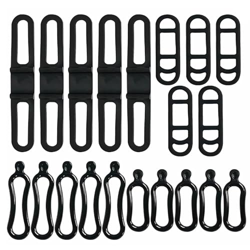 Oykrueats 20 Stück Fahrradlicht Gummiband,Fahrradlicht Halterung Gummi,Fahrrad Silikonband Stretch,Ersatz Halterung Fahrradlicht Gummiringe,für LED Fahrradlicht,Taschenlampe,MTB Lenkstangen-Halterung
