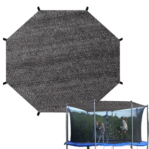 Trampolin Sonnenschutz Abdeckung, 305 366 427cm Trampolin Sonnenschutznetz, 8/6 Stangen Multifunktionales TrampolinSchutzwerkzeug Für Geburtstagsfeiern, Picknicks, Hinterhöfe, TrampolinZubehör