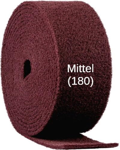 Contura Schleifvlies Rolle 1000mm Schleifmatte MIttel - 180 Körnung Schleifpapier Edelstahl Holz Metall Lack