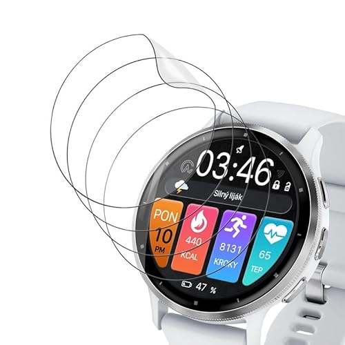 Wondoner 4 Stück für Displayschuz Garmin Venu 3 Schutzfolie, für Klar HD TPU für Garmin Venu 3 Schutz, Anti-Kratzen, Anti-Bläschen Panzerfolie für Garmin Venu 3 Folie