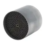 Motorrad Auspuff Katalysator, Motorrad Auspuffrohr Katalysator, Motorrad Katalysatoren, Edelstahl Vorderer Mittlerer Auspuff Schalldämpfer Katalysatot, Universell für Motorrad (53 * 50mm)