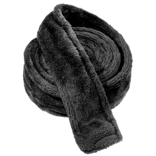 oruola Bademantel Gürtel,Schwarz Bademantelband Ersatz,180cm x 4.5cm Bathrobe Women Frottee Band,Weich und Hautfreundlich Bademantelgürtel Schwarz,Hotel Bademantel Taillengürtel