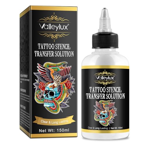 Tattoo Transfer Gel Creme, 5.1 oz Tattoo Stencil Gel Frisches Tattoo Pflege Stuff Stencil Tattoo Haut Lösung Gel für Tranferpapier Maschine Transfer Seife Tattoo Zubehör