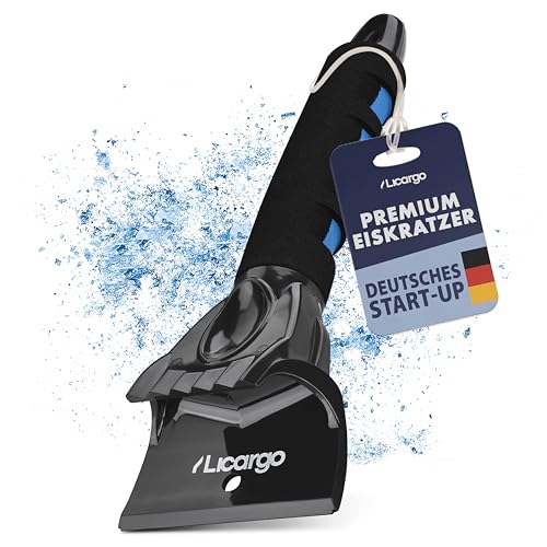 LICARGO Eiskratzer Auto - kratzt schnell & mühelos - wärmender Griff - Stabiler Scheibenkratzer Auto Eiskratzer - starker Ice Scraper Car Autokratzer - Autoscheiben EIS Kratzer Winter langlebig