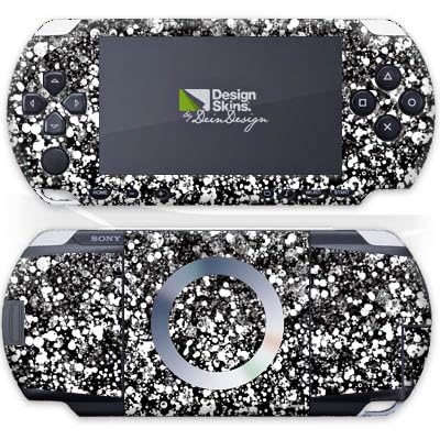 DeinDesign Skin kompatibel mit Sony PSP 1000 Folie Sticker Glitzer Look Schneeflocken Muster
