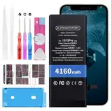 Akku für iPhone 12/12 Pro 4160 mAh Hohe Kapazität AkkuA2172 A2402 A2403 A2404 A2172 A2402 A2403 A2404 Interner Ersatzakku mit Komplettem Reparaturset, Anleitung und Schraubplatte