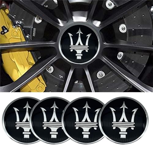 THERIM Radnabendeckel für Maserati 56mm,staubdicht Felgenkappen, Nabendeckel,Radmittelkappen,Radnaben-Mittelabdeckungen
