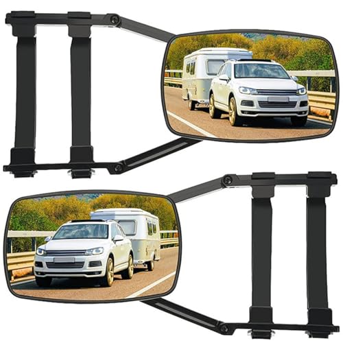 2 Stück Wohnwagen Spiegel Auto,Wohnwagenspiegel Universal,Spiegel für Wohnwagen,Wohnwagenspiegel,Abschleppspiegel,Caravanspiegel,Universalspiegel,Aufsatzspiegel für alle gängigen Fahrzeugtypen