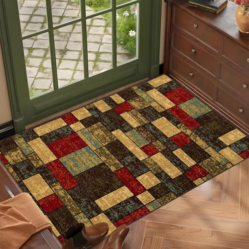 Robuste rutschfeste Stuhlmatte für Hartholzböden – Büro & Gaming Schreibtischschutz 100 x 120 cm – Niederflor Teppichbodenbelag Bodenmatte für harte Oberflächen