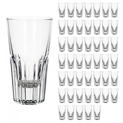 Bormioli 48er Set Rialtobecher Arosa 160 ml Likörgläser Whiskybecher kleines Longdrinkglas Glas kristallklar Gastronomie