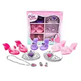 Prinzessinnen Anziehschuhe Rollen Sie So Als Ob Sie Mode-Prinzessinnen Accessoires Wie Kronen Halsketten Armbänder Und Ringe Spielen Würden Verträumte Rollenspielschuhe Für Mädchen