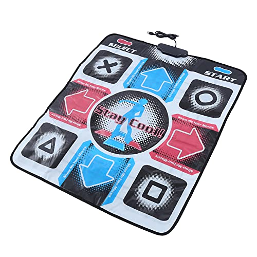 Richer-R USB-Tanzmatte Basic Dance Pad, rutschfeste Durable Verschleißfeste Tanzschritt Dance Mat,PlayDance Edition Tanzmatte Spielmatte Musikmatte Pad mit USB für PC Windows 98/2000/XP/7 usw.