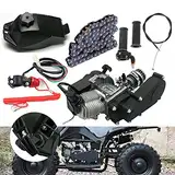 49CC Zweitaktmotor Einzylinder Komplettmotoren Motor Kit Für Pocket Bike Mini Dirt Bike T8F Kette 40 Stundenmeilen