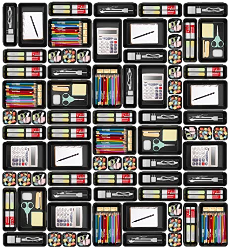 A-LuGei ?? ??ü??? Schwarz Schubladen Organizer Schublade Badezimmer, Schminktisch Organizer Make Up, Schreibtisch Schubladen Ordnungssystem Büro Zubehör Werkzeug Box, Küchen Organizer