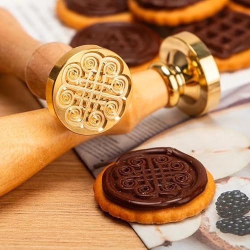 Individuelle Schokoladenstempel, Stempel für Schokolade, Schokoladendekorationen, Wachsstempel mit Metallgriff, individuelle Wachsstempel, Siegelwachs, Geschenk für Weihnachten Hochzeit Geburtstag