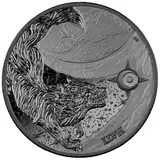 1 Unze Silbermünze - Hati – Die erste Münze der Ragnarök-Serie Germania Mint - 2024-1 Oz Black Silver Coin