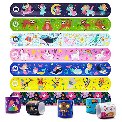 Magicat Premium Schnapparmband Set für Kinder I 12 Einzigartige Motive I Perfekt als Ostergeschenke Kinder 2025 & Mitgebsel Kindergeburtstag | Ideal für Ostereiersuche & Partygeschenke