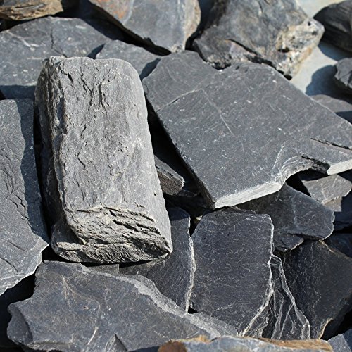 Schiefersplitt Assulo Slate Anthrazit 20/70 mm (25 kg Sack)