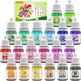 Seifenfarbe Set 20er x 6ml - Flüssig Färbende Hautverträgliche Farbe Pigment für die Seifenherstellung - Regenbogen Flüssigseife für DIY Badebomben, Seifen Machen, Soap, Kunsthandwerk