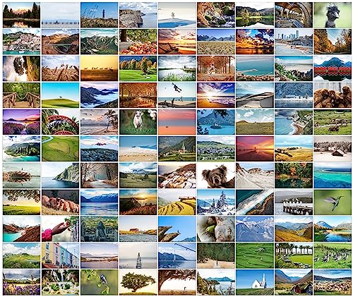 Bear and Bee 100 Landschaftspostkarten mit 100 verschiedenen Motiven Postkarten Landschaften (100 Fotokarten)