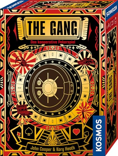 KOSMOS 683887 The Gang, kooperatives Pokerspiel für 3-6 Spielerinnen und Spieler ab 10 Jahren, Im Team pokern, Tresore knacken und die Pokerhände einschätzen